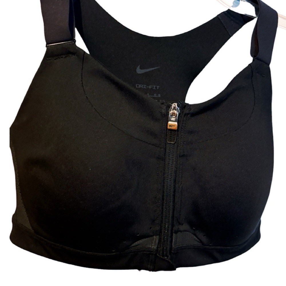 Nike Dri-FIT Alpha Womens High Support Padded Zip-Front L Sports Bra C-E Cup EUC - Picture 12 of 16